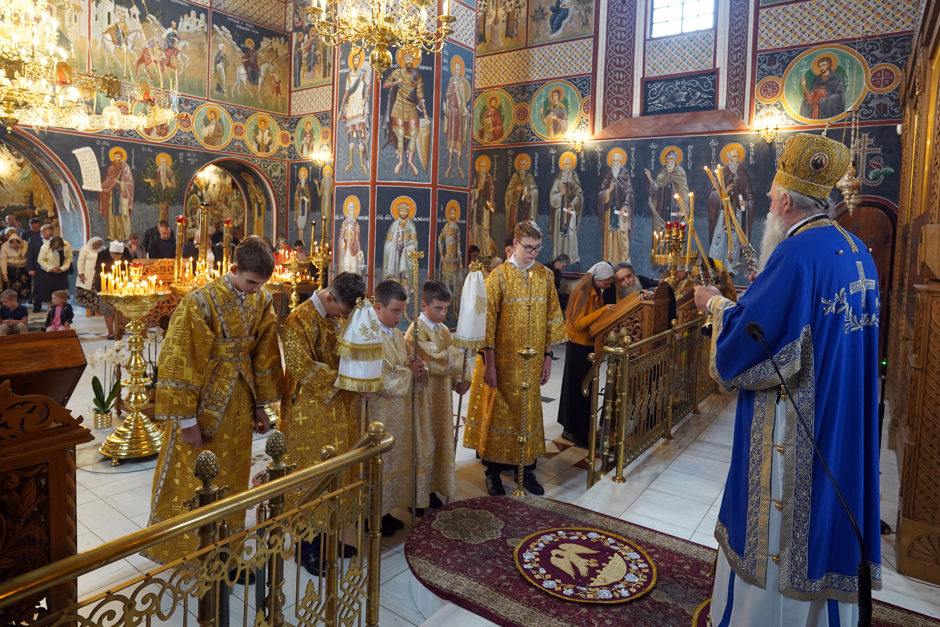 Metropolitan Joanikije of Montenegro and Littoral in Supraśl Monastery - Divine Liturgy