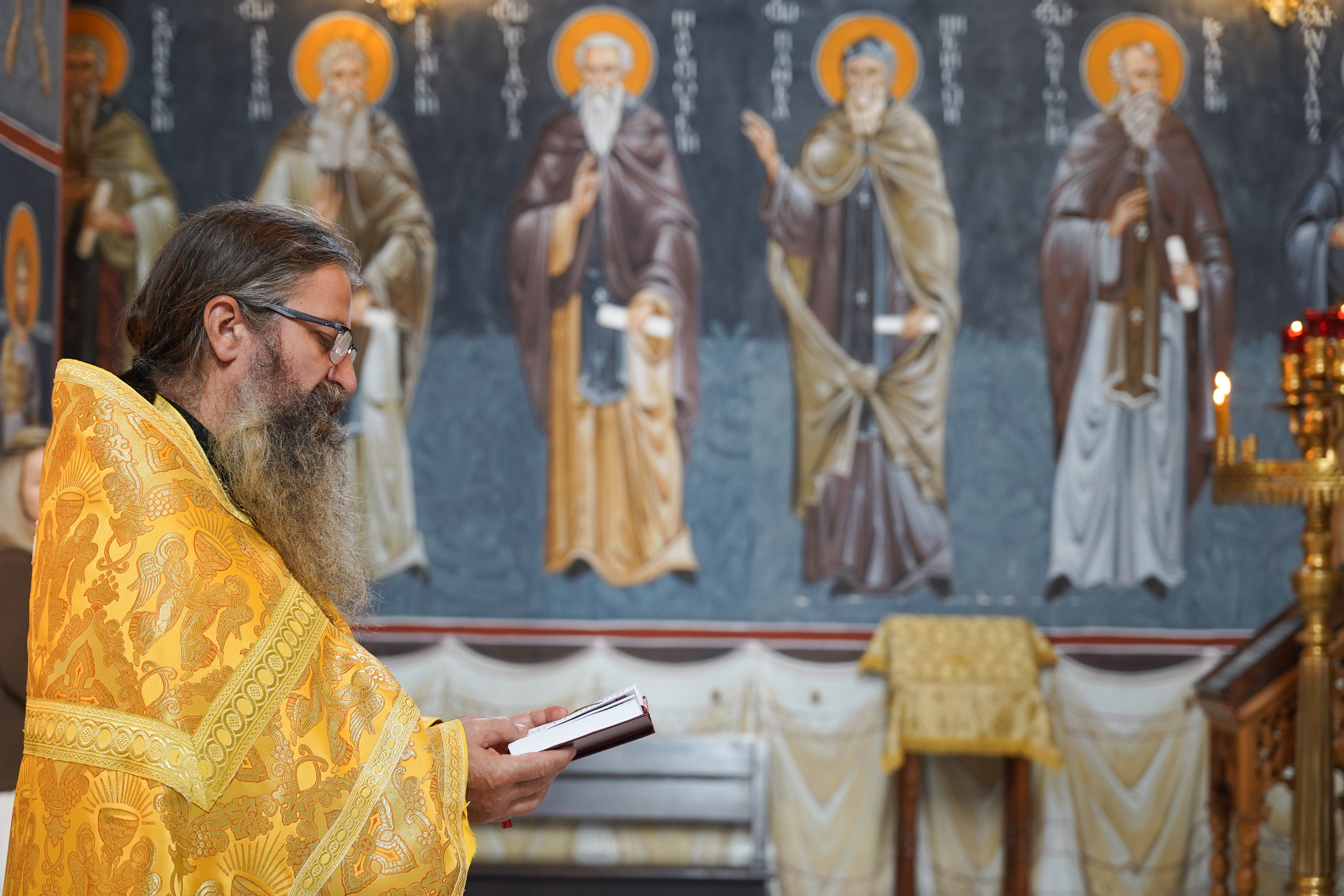 Metropolitan Joanikije of Montenegro and Littoral in Supraśl Monastery - Divine Liturgy