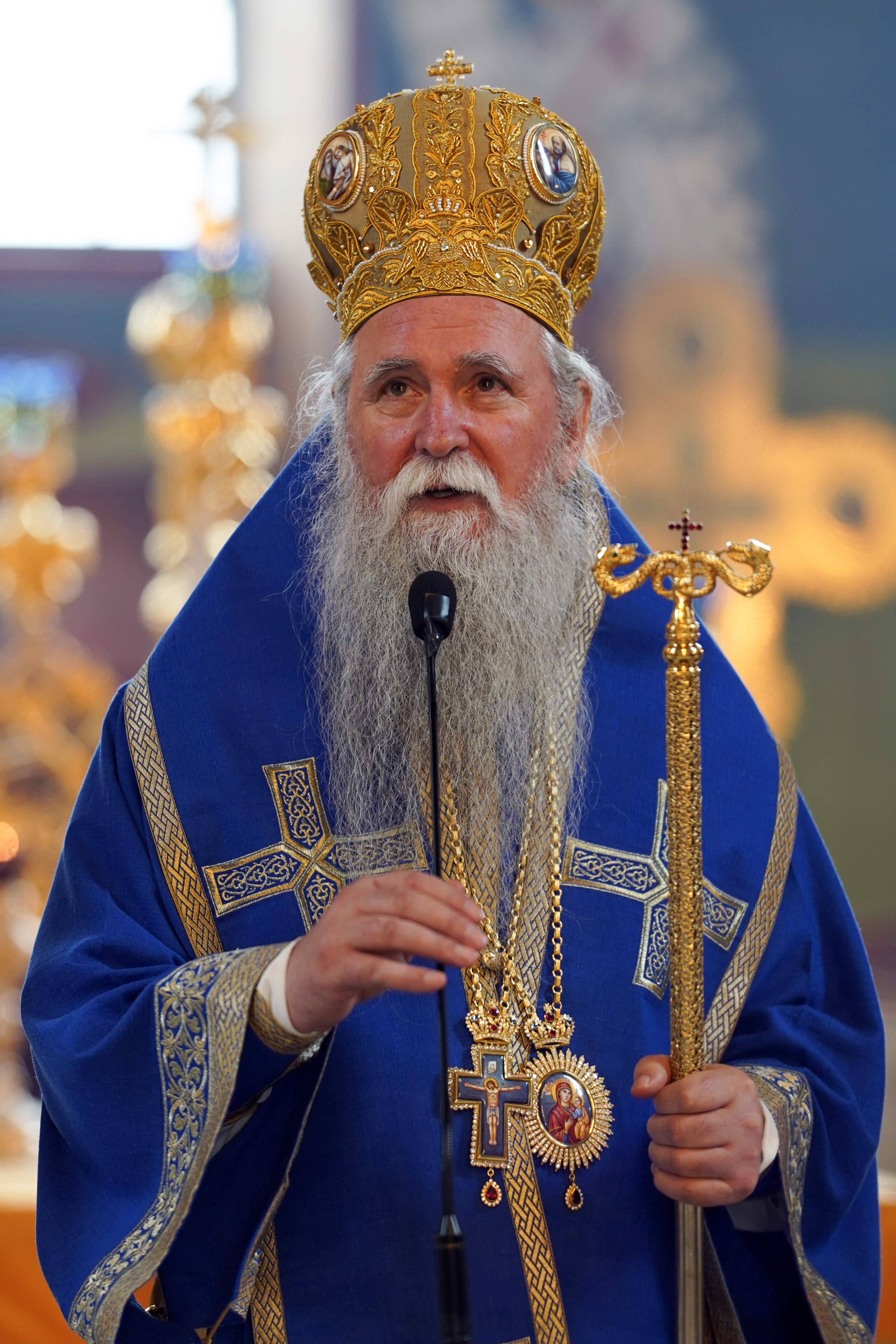 Metropolitan Joanikije of Montenegro and Littoral in Supraśl Monastery - Divine Liturgy