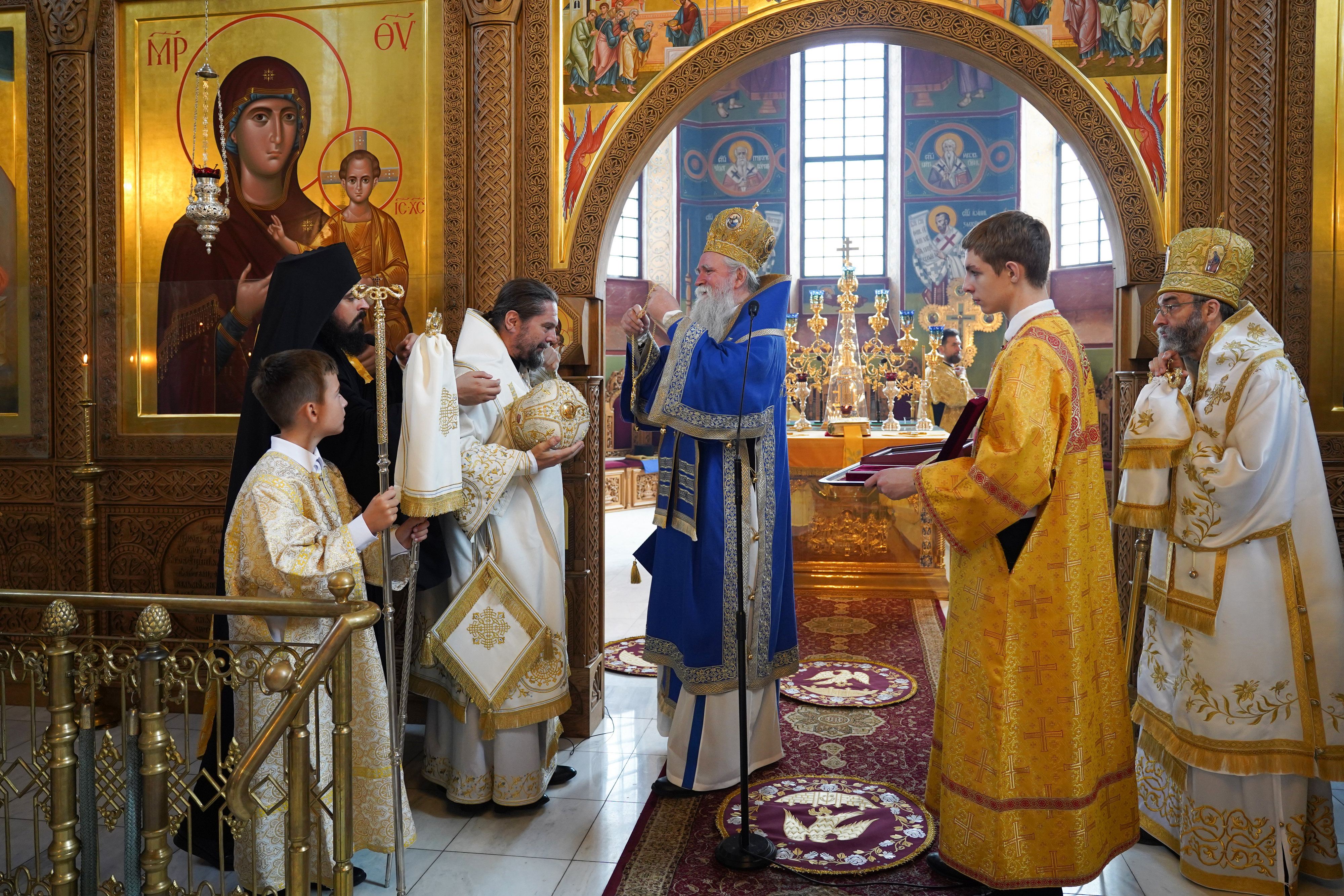 Metropolitan Joanikije of Montenegro and Littoral in Supraśl Monastery - Divine Liturgy