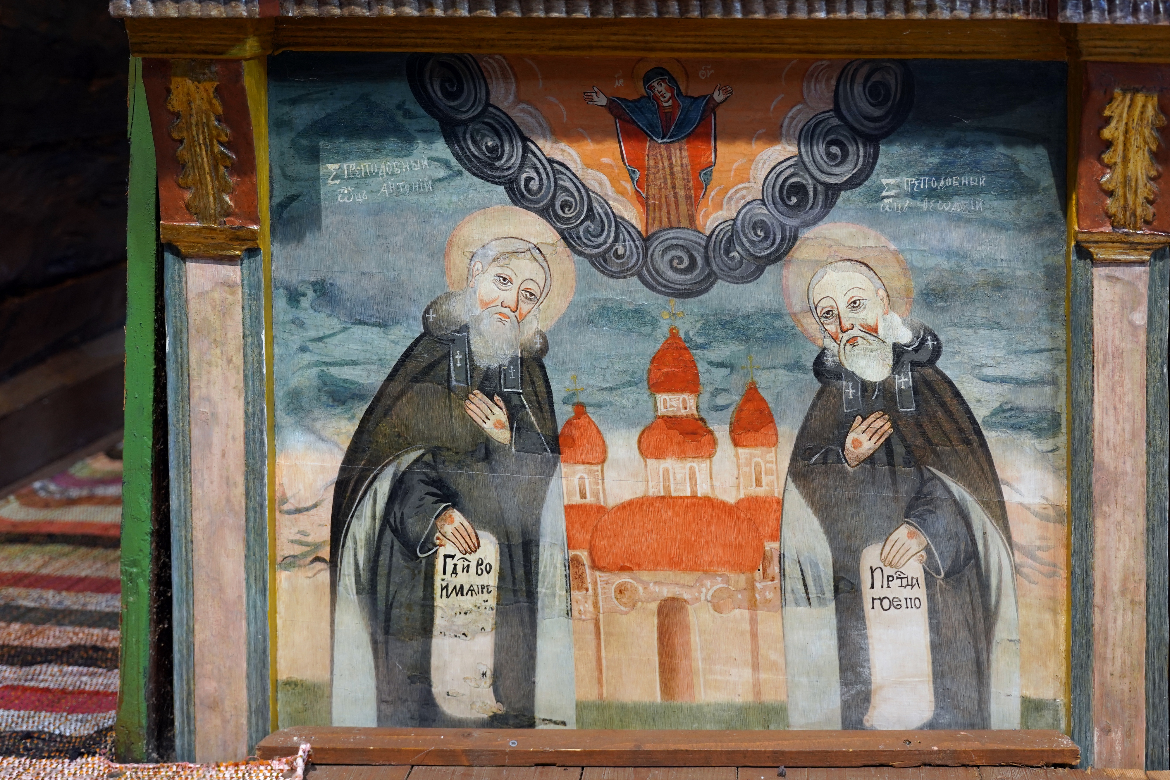 An interesting icon in St. Michael the Archangel Orthodox church in Ruský Potok village