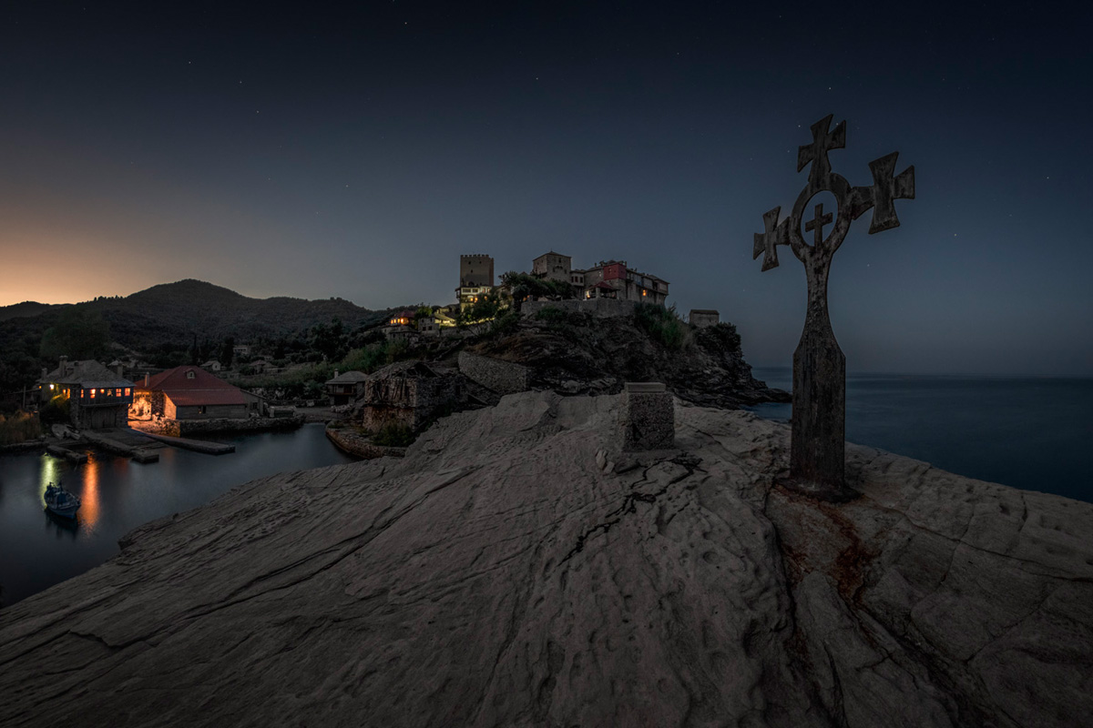 Ayion Oros. Late evening over Pantokratoros 