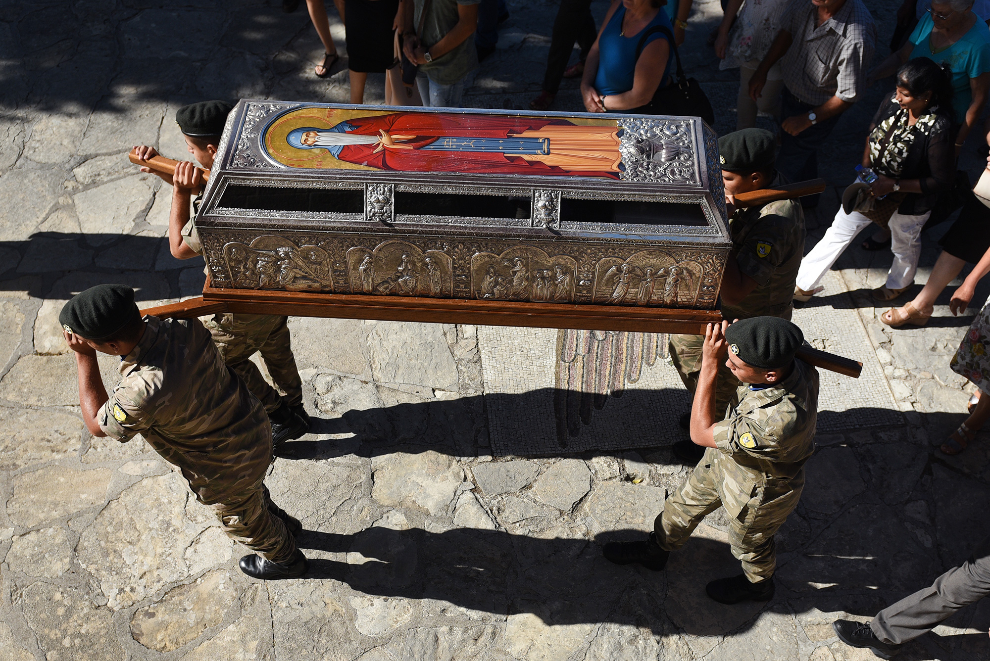 Feast at St Neophytos Monastery, near Paphos 