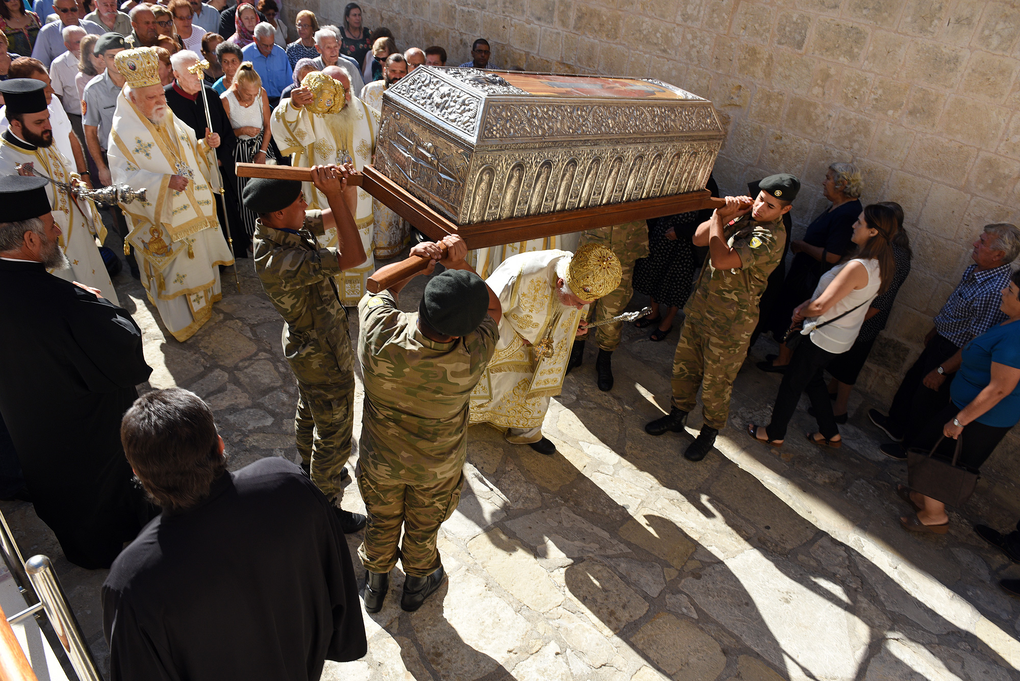 Feast at St Neophytos Monastery, near Paphos 