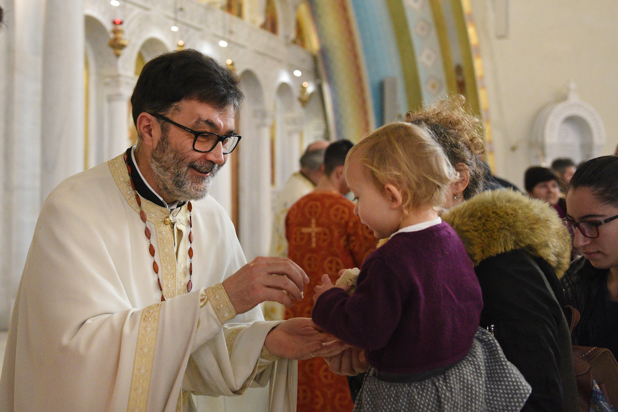 Liturgy at cathedral in Tirana 
