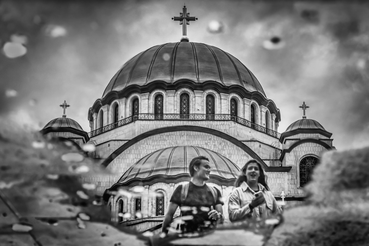 Temple of Saint Sava after Rain  