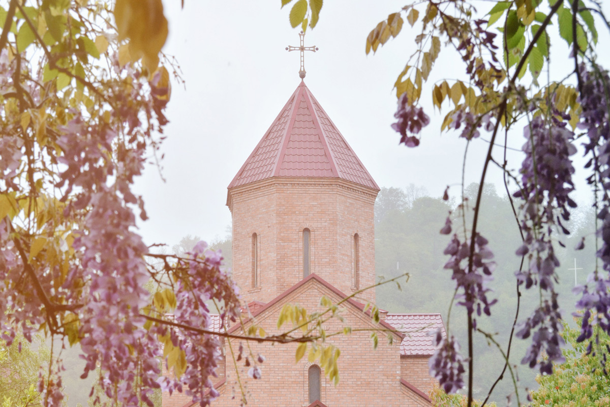 The Orthodox church in Zugdidi. Georgia.   