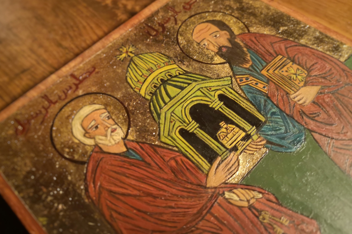 Święci apostołowie Piotra i Paweł - arabska ikona  