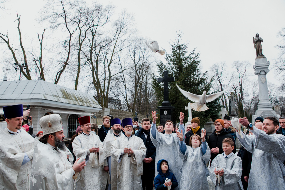 Święto Chrztu Pańskiego w cerkwi św. Jana Klimaka w Warszawie.  