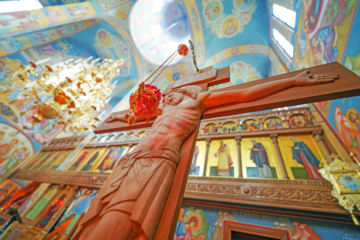 The vespers with taking out of the Epitaphios in Zwierki Convent 