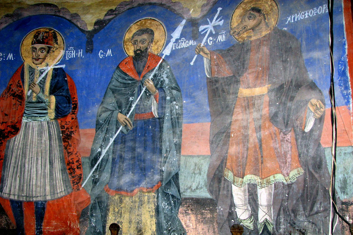 Sveti Hristofor u manastiru SUKOVO 