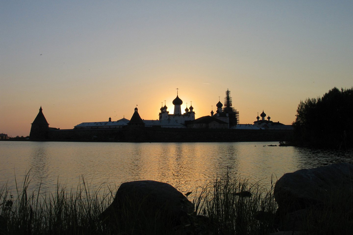 Sunset at Solovetsky Monastery 