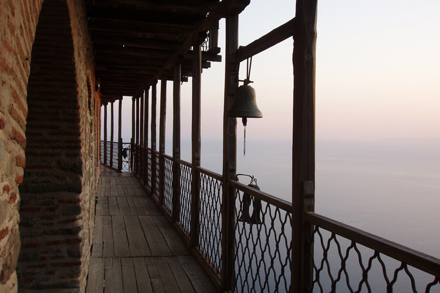 Μπαλκόνι στην Ιερά Μονή Σιμωνόπετρας - Άγιον Όρος 